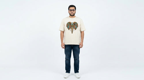 The Artisan Elephant Tee | Cream