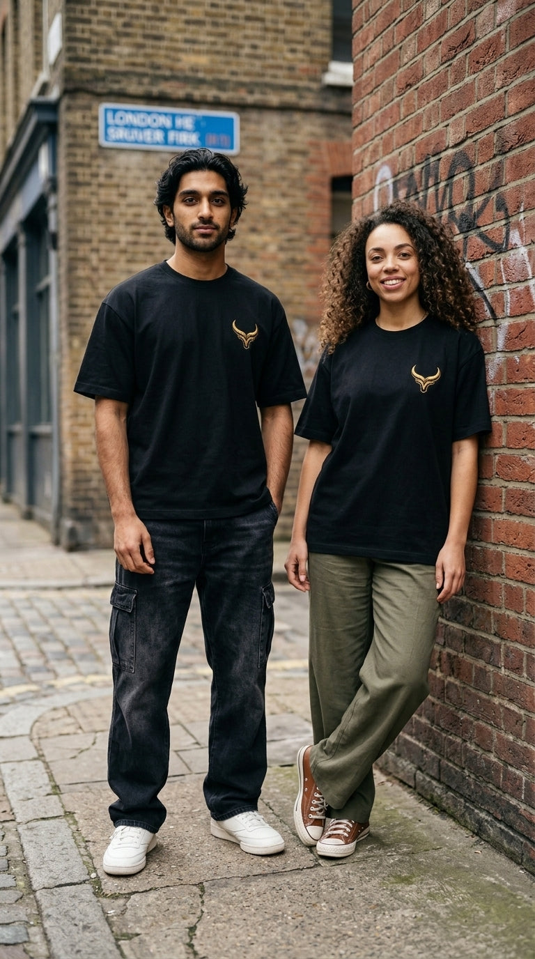 Golden Taurus Tee | Black