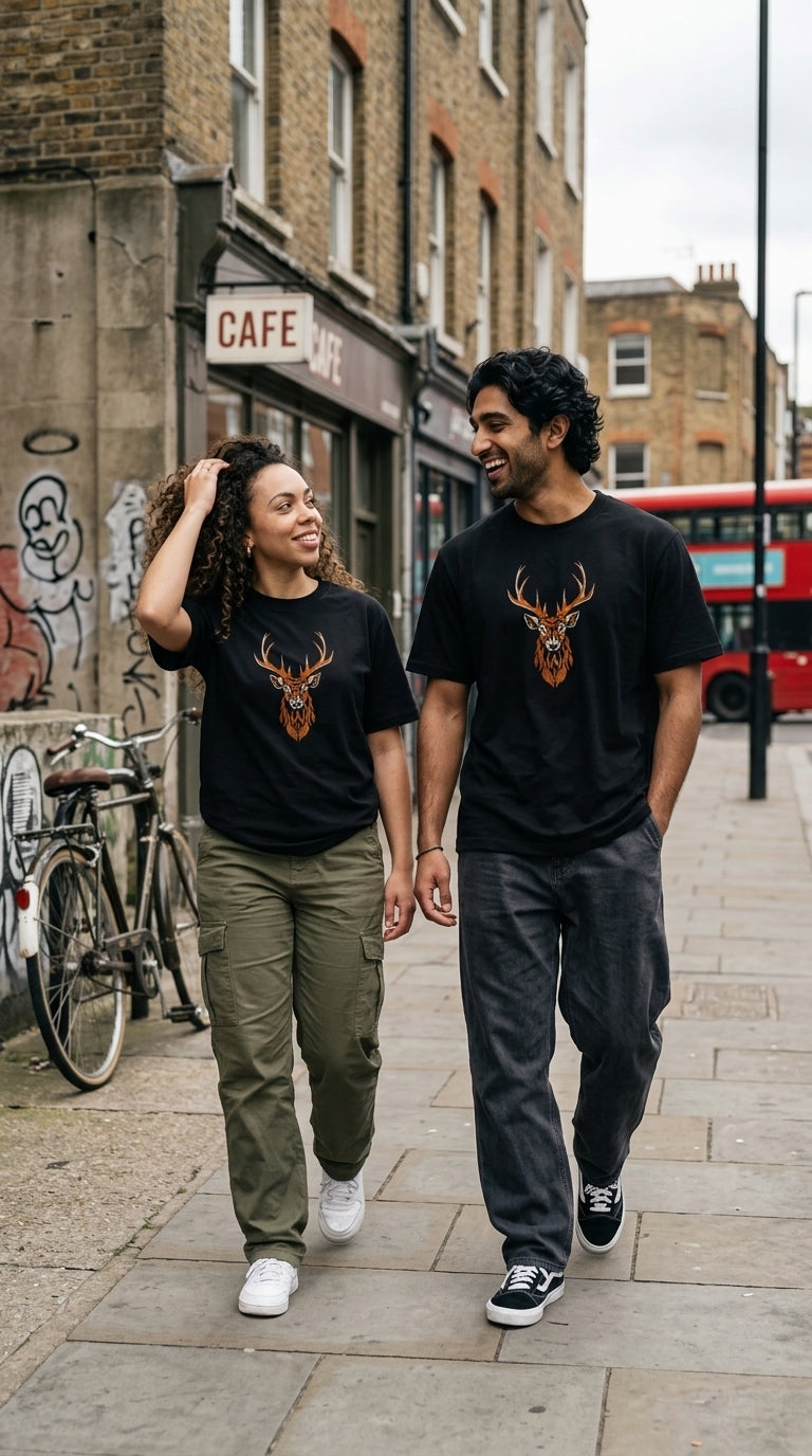Sovereign Stag Tee | Black