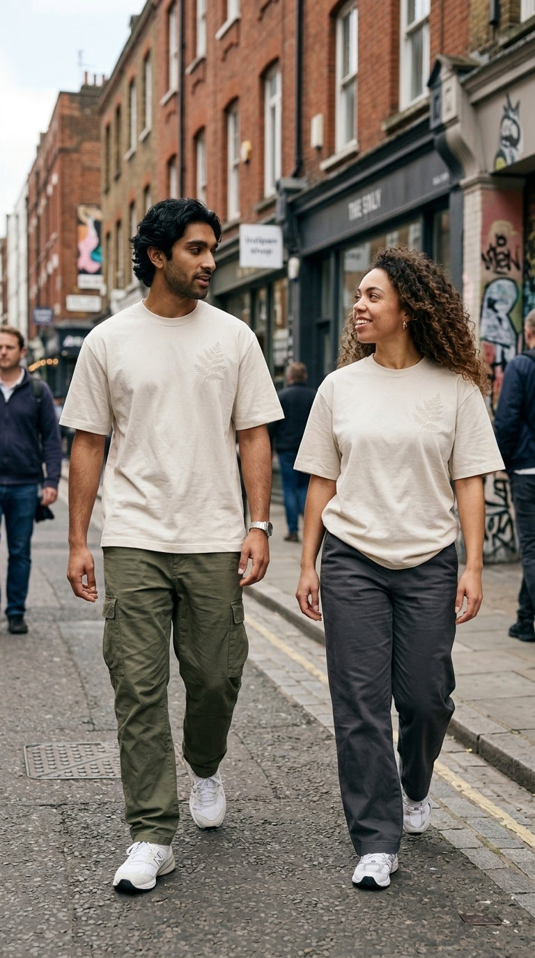 Botanical Fern Tee | Cream