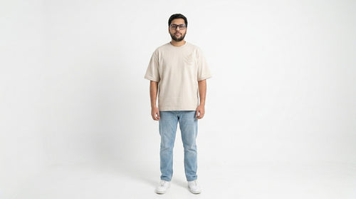 The Botanical Fern Minimalist Tee | Cream