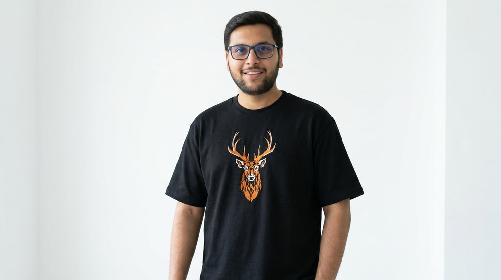 The Sovereign Stag Graphic Tee | Black
