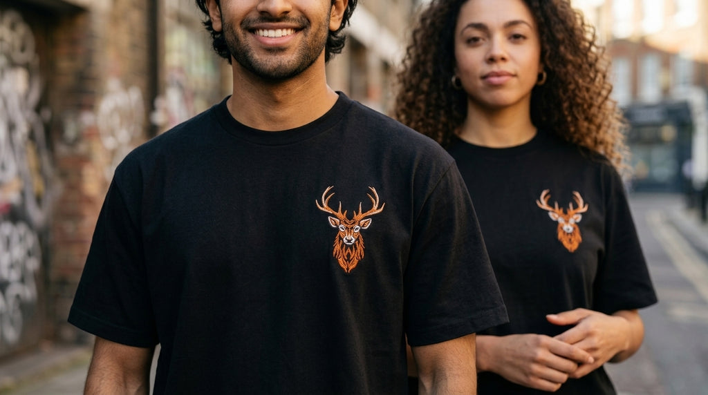 Ember Stag Tee | Black