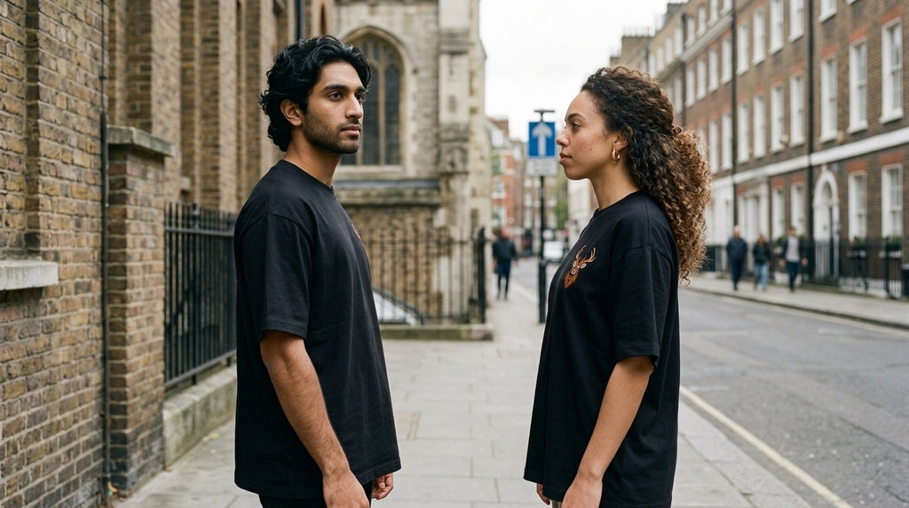 Ember Stag Tee | Black