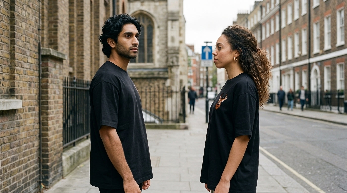 Ember Stag Tee | Black