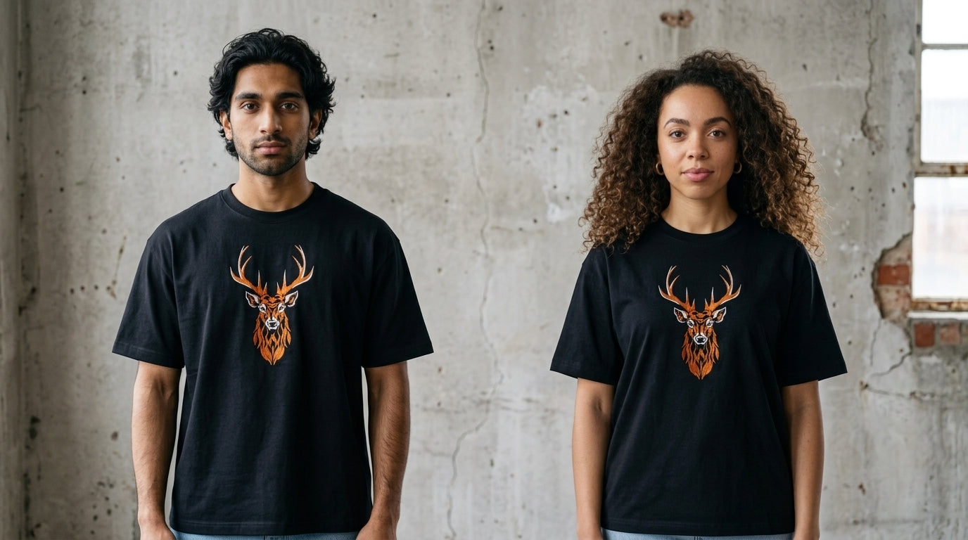 Sovereign Stag Tee | Black