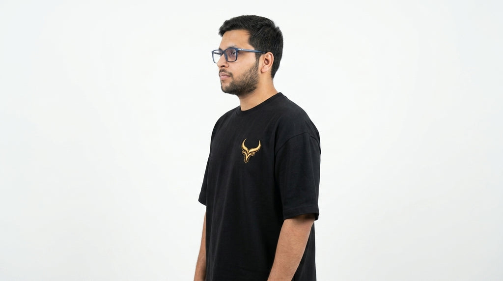 The Golden Taurus Emblem Tee | Black