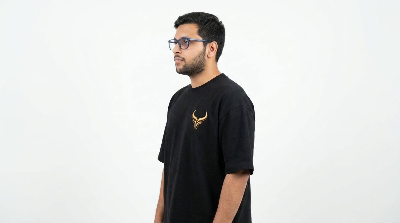 The Golden Taurus Emblem Tee | Black