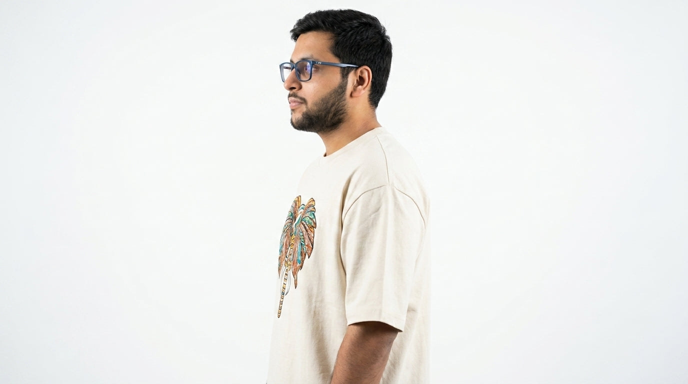 The Artisan Elephant Tee | Cream